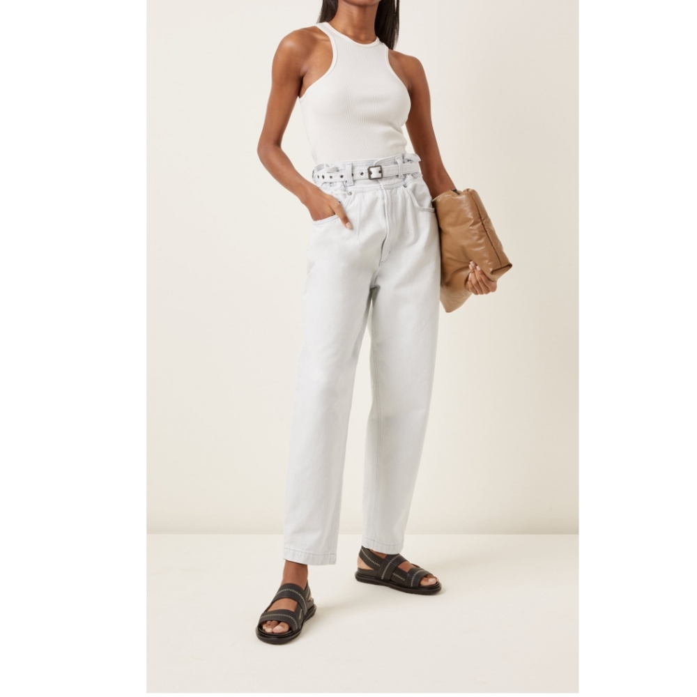 NWT Agolde Riya Elasticated Peg Rigid Tapered Jeans